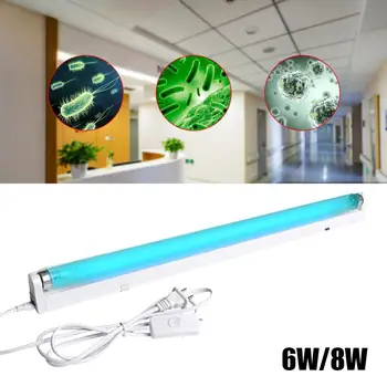 

6/8W Ultraviolet Disinfection Lamp UV Germicidal Light Tube Ozone Sterilizer Eliminate Dust Mites Bacterial Disinfect UV Lamps
