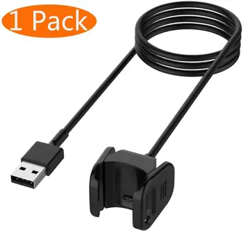 

For Fitbit Charge 4 3 Charger USB Charging Cable Cord Clip Replacement 55CM/100CM Charger Cradle Dock For Fitbit Charge 3 4 cabl