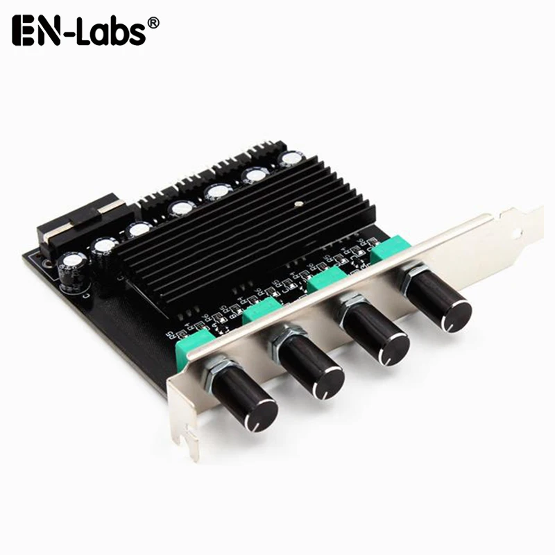Computador pc Cooling Radiator System Rpm Velocidade Controller w Pci Slot Suporte Traseiro para Ventilador Canais Pinos Pinos 12 v