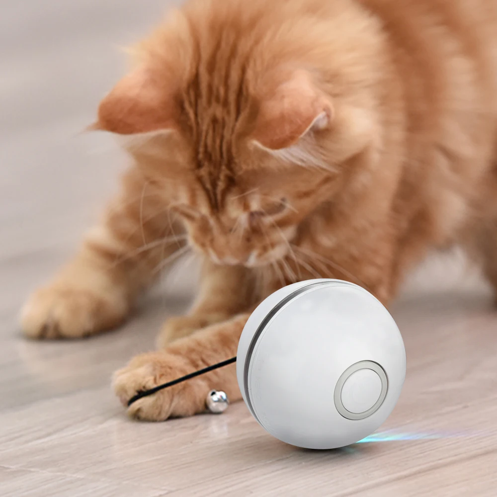

Smart Cat Toys Interactive Ball USB Rechargeable Led Light Cat Toy Ball Funny Pets Playing Toys Motion Activated Pet Balls