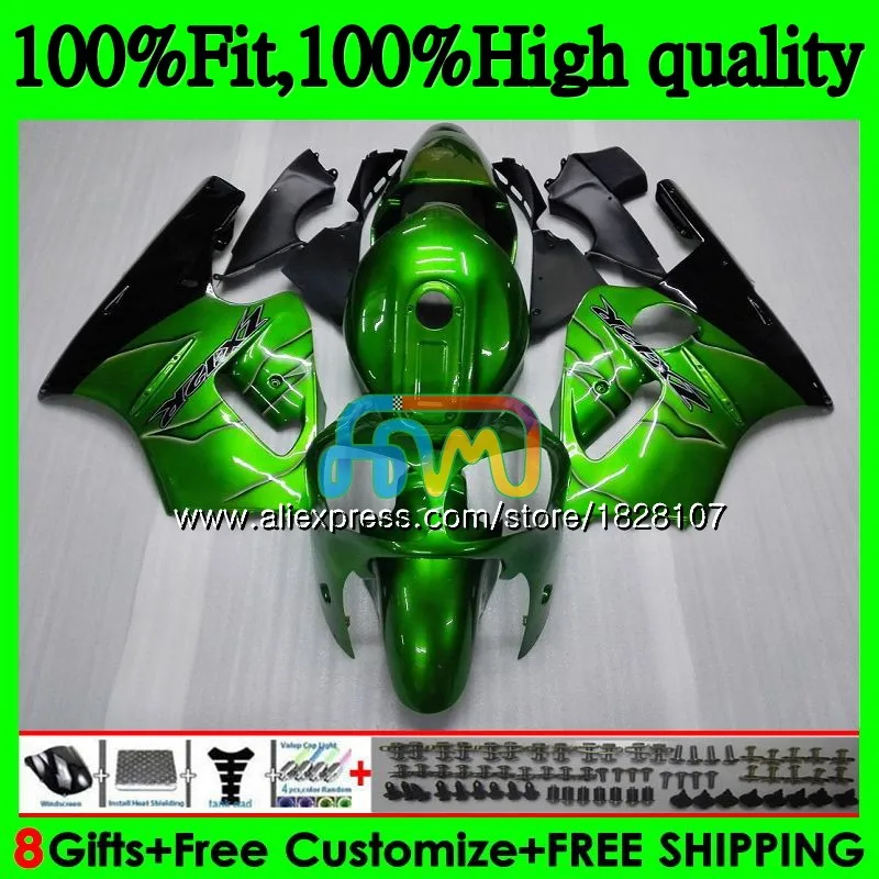 Инъекции для KAWASAKI зеленый пламя ZX1200 C ZX 1200 12R 1200CC 00 01 20BS. 2 ZX 12 R ZX-12R ZX12R 00 01 2000 2001 OEM обтекатели
