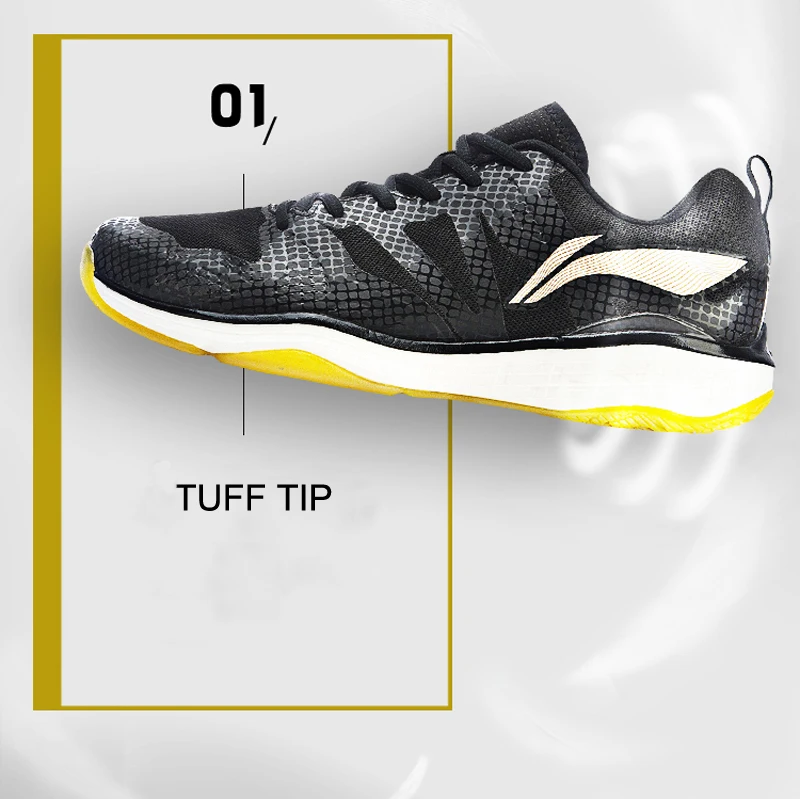 Clearance) Li-Ning Men EAGLE Professional Badminton Shoes LIGHT FOAM CARBON FIBER PLATE LiNing Sport Shoes AYAP005 XYY113