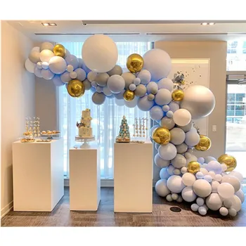 

Macaroon Balloon Arch Garland Kit Pastel Blue White DIY Balloons for Birthday Baby Shower Wedding Graduation Party Decoration