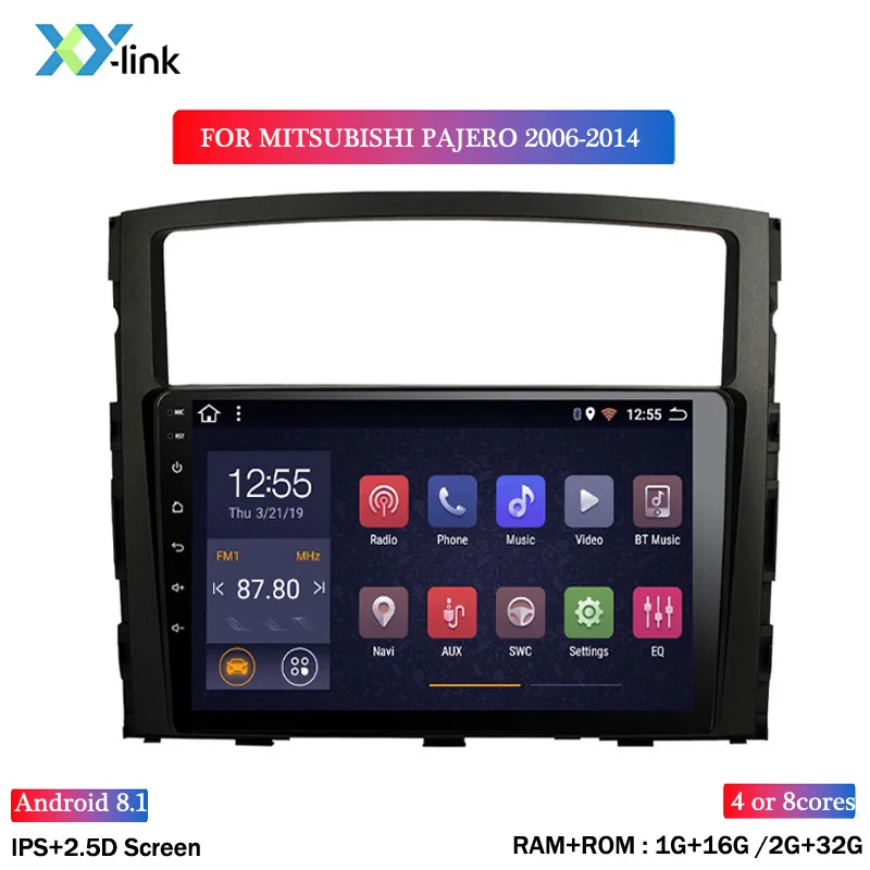 

Car Multimedia 9 Inch IPS 2.5D Vehicle Android 8.1 Car Radio For Mitsubishi PAJERO 2006-2014 GPS Navigation Stereo