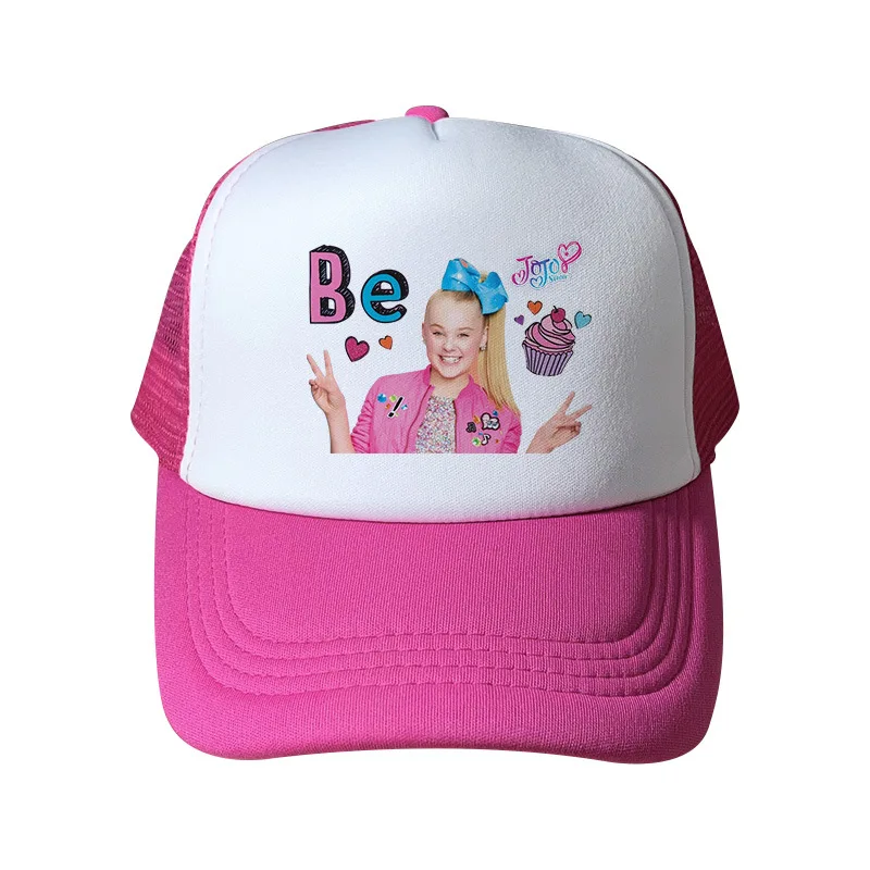 JOJO Siwa Кепка головной убор бейсболка головные уборы для девочек Защита от солнца, бейсболка, кепка для девочек Спортивная повседневная Милая Кепка Snapback детская шляпа прекрасный подарок на день рождения
