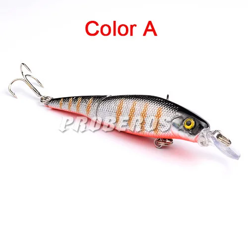 A 1 шт., приманка для рыбалки Minnow, 9,2 см, новинка, приманка Luya, жесткая приманка, 7,5 г, бионическая приманка, Искусственные воблеры, пластиковые рыболовные снасти, двойные крючки - Цвет: A