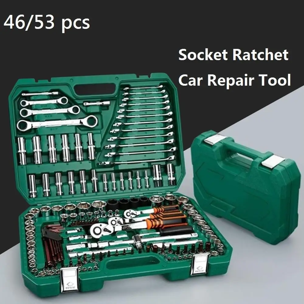 53 pcs Socket Ratchet Car Repair Tool Wrench Set Head Ratchet Pawl Socket Spanner Screwdriver Professional Metalworking Tool Kit|Hand Tool Sets| - AliExpress