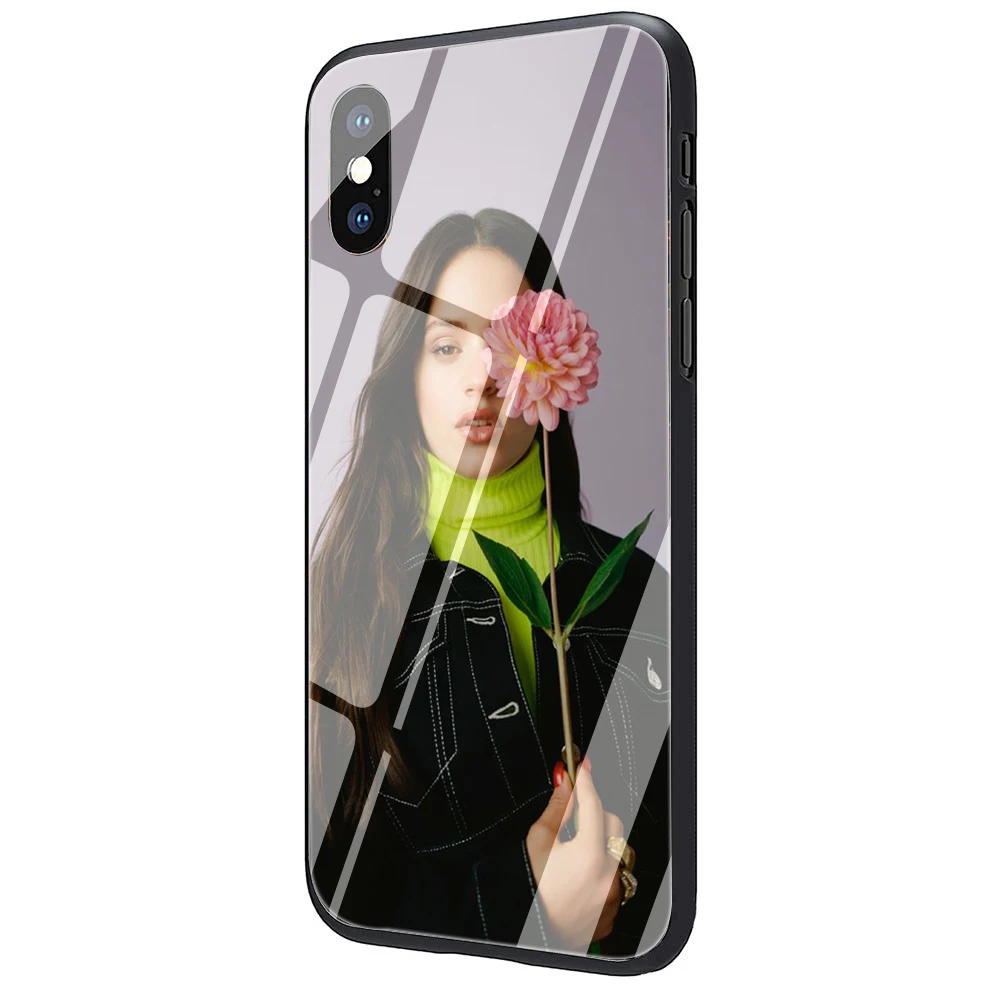 EWAU красивый Розалия закаленное стекло чехол для телефона чехол для iPhone 5 5S SE 6 6s 7 8 Plus X XR XS 11 Pro Max