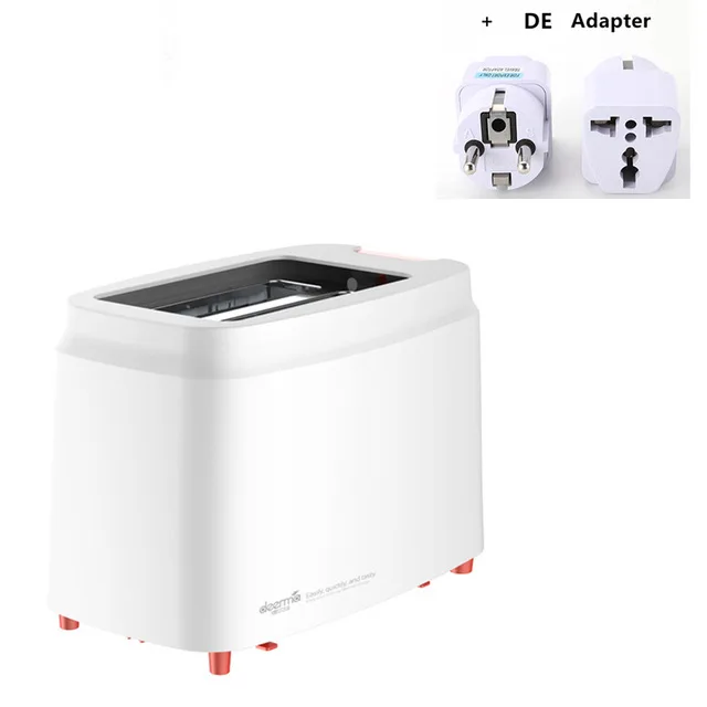 Add DE Adapter Xiaomi Deerma Автоматическая электрическая Хлебопекарная машина тостер 9 передач Регулируемый бытовой тост на завтрак Сэндвич Чайник - Цвет: Add DE Adapter