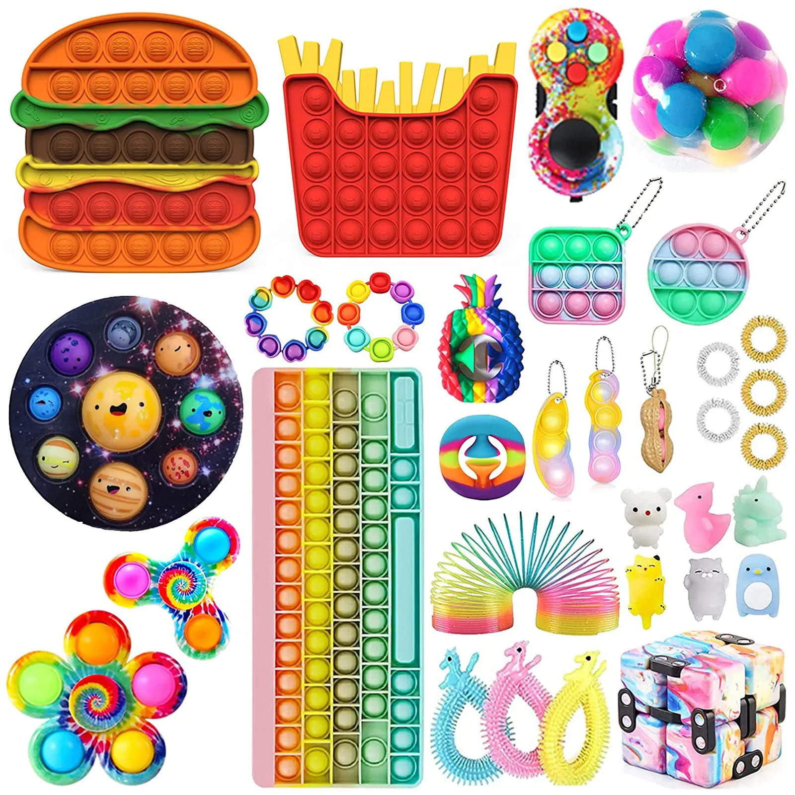 Push Pop for it Bubble Fidget Toy Sensory Stress Relief Kids Birthday Gifts UK 