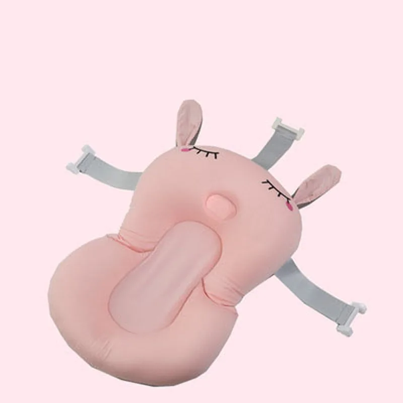 light pink Детский душ, переносная воздушная подушка, детская кровать, детский коврик для ванной, нескользящий коврик для ванной, безопасность для новорожденных, сиденье для купания - Цвет: light pink