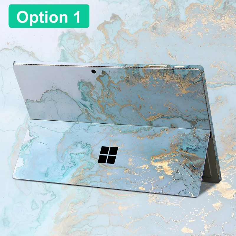 Мраморная зернистая кожа для fundas Surface pro 6 Чехол Наклейка против царапин Виниловая наклейка для ноутбука наклейка для Surface pro 3/pro 4/5 чехол - Цвет: 01