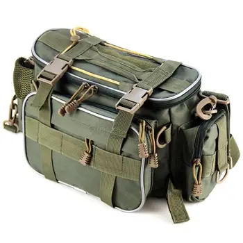 

Hot Sale Fishing Bags Classic Delicate Shoulder Messenger Bags Large Capacity Fishing Bag Lure Gear Fishing Tackle Pack