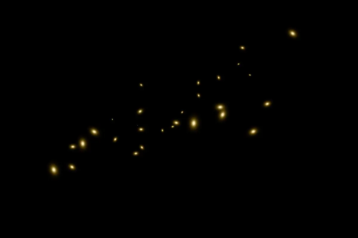 平面素材-80张高清唯美萤火虫荧光蝴蝶叠加合成素材 80 Fireflies Overlays(16)