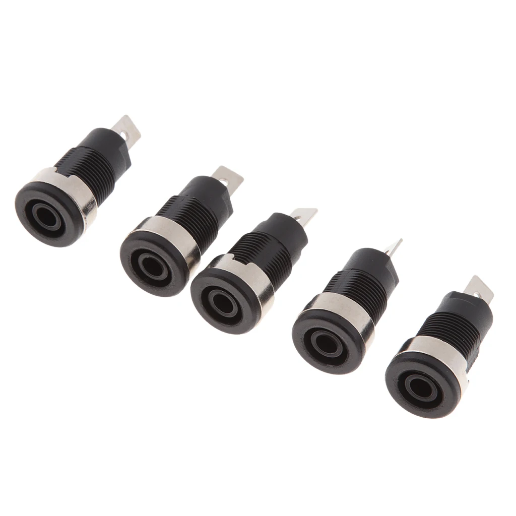 10 Packs 4mm Banana Plug Panel Socket Slot Binding Post Speaker Connectors 1000V/32A