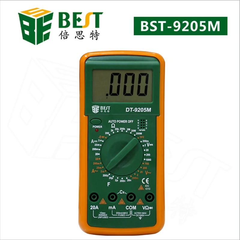 

Multimeter DT-9205M Upgraded version Wholesale BEST 9205M Handheld LCD Screen Digital Multimeter With buzzer Test Meter Dropship