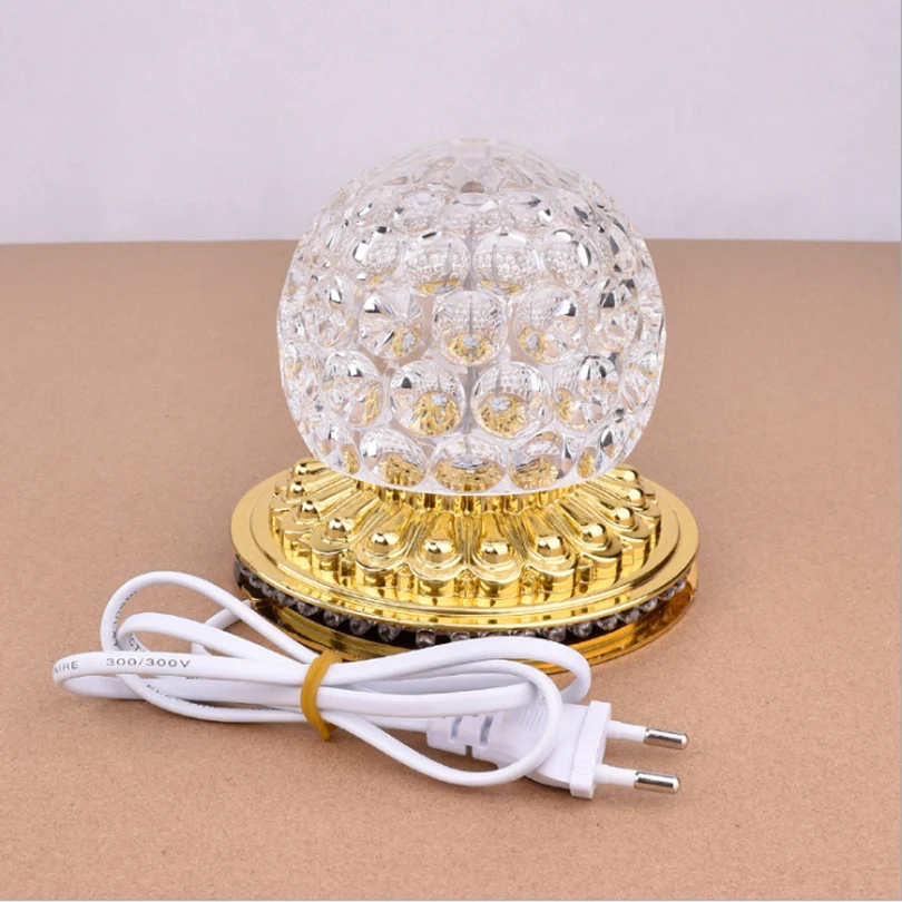 Mini LED Stage Light Rotating Colorful DJ Disco Effect Light Crystal Magic Ball Strobe Stage Lighting Home Christmas ktv Party