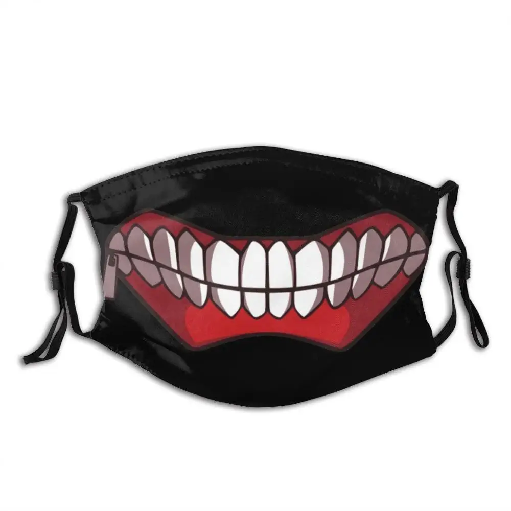 Модные маски Kaneki Ken Mouth One Piece Dbz Аниме Манга японский сёнэн кружка наклейки