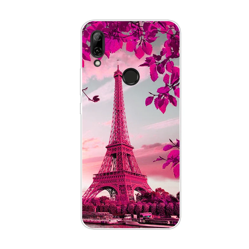 Huawei P Smart Z силиконовый чехол ТПУ чехол мультфильм телефон чехол для huawei P Smart Z PSmart SmartZ PSmartZ мягкий 6,59 дюймов - Цвет: Темно-бордовый