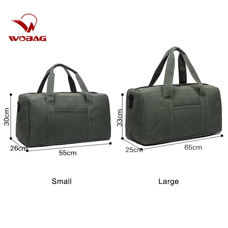 Wobag мужские дорожные сумки ручной клади, повседневные дорожные сумки для путешествий, женские большие спортивные сумки для спортзала, Холщовая Сумка на выходные