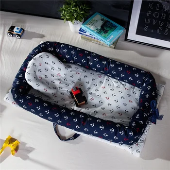 

90*50cm Portabel Baby Bed Nest Newborn Nursing Bionic Bed Crib BB Sleeping Cot Artifact Bed Travel Bed Bumper Nest 2020 NEW