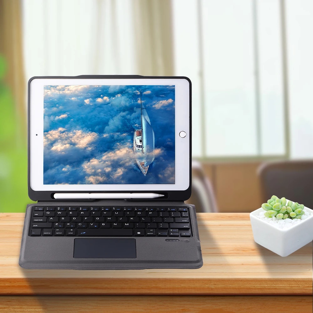 Чехол для iPad 9 7 2017 2018 Air2 Pro с сенсорной панелью карандаш держатель Беспроводная