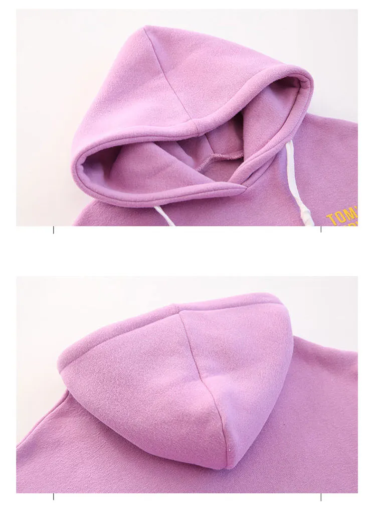 三色连帽长款卫衣_17