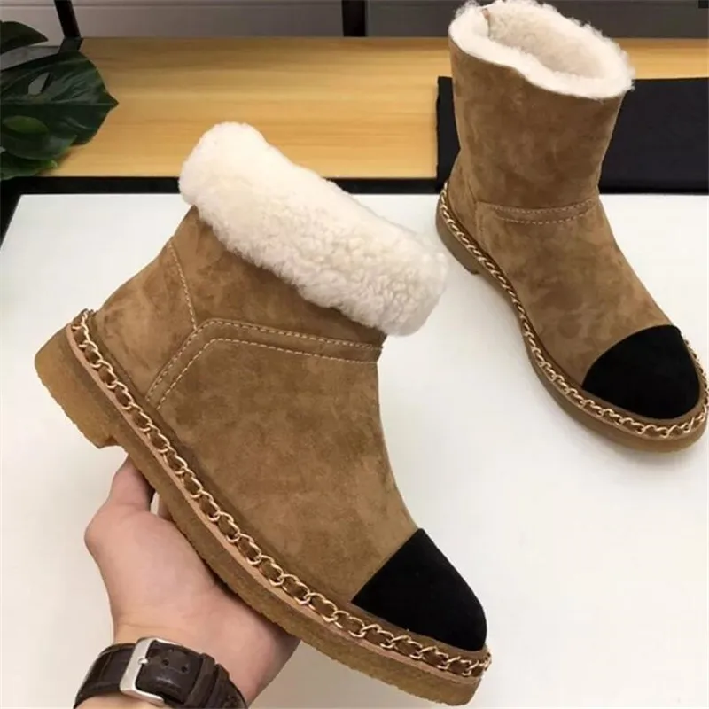 Зимние ботинки; женская зимняя обувь; Разноцветные ботильоны; Botas Mujer; ; теплые ботинки на меху с цепочкой; женская обувь;