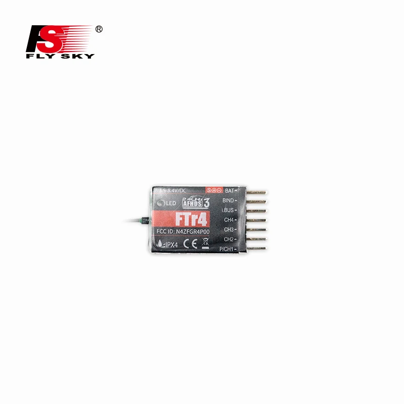 

FLYSKY FTr4 2.4G 4CH AFHDS3 PWM PPM IBUS SBUS Mini Receiver for RC Vehicle Car Boat NB4 PL18 Remote Transmitter DIY Parts