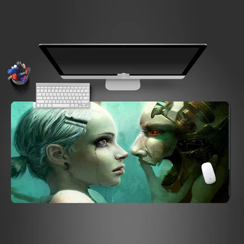 

High Quality Rubber Mousepad Game Accessories Mouse Mat Bloody Mask Girl Mouse Pad To Gaming Anime PC Computer Cool Mause Pad