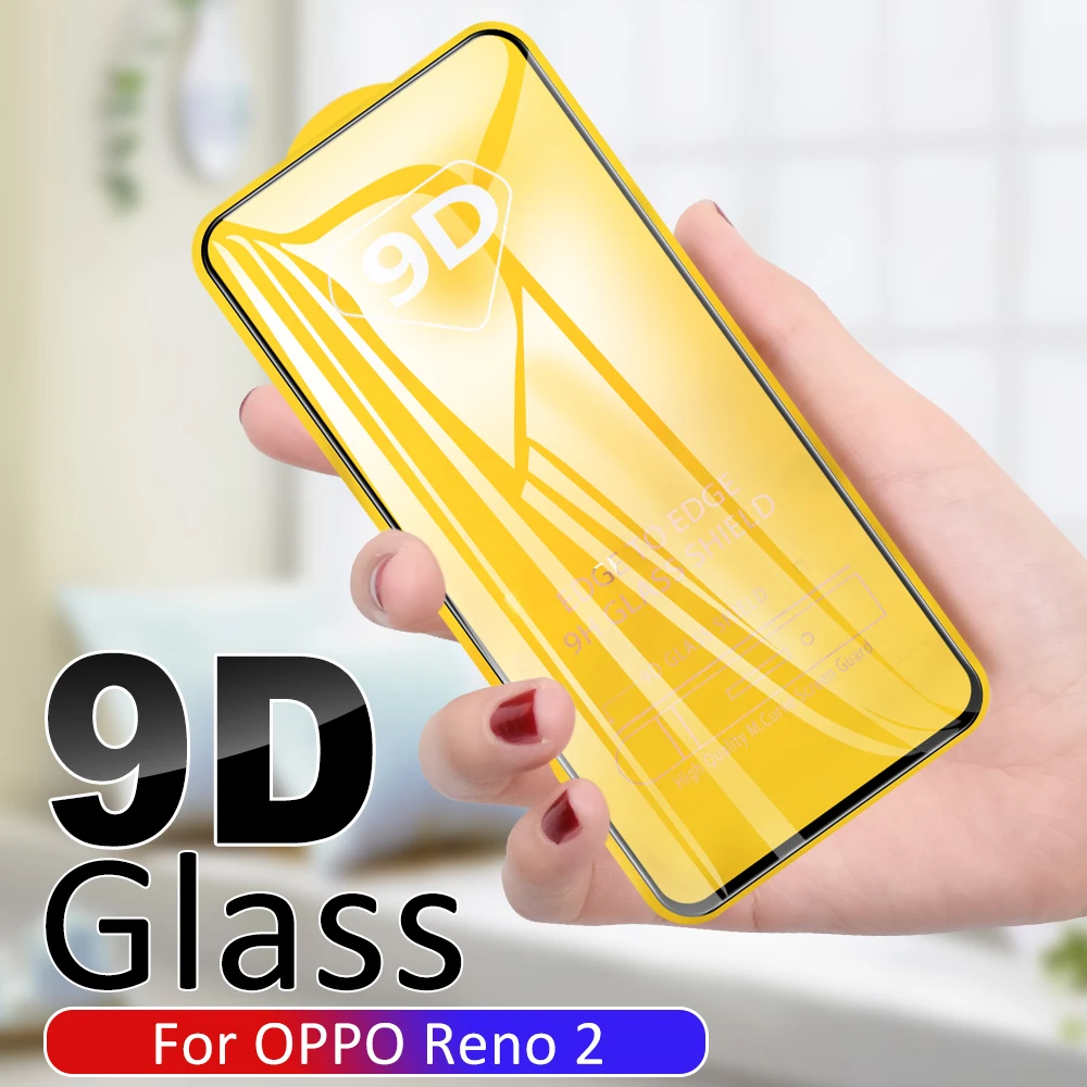 

9D Tempered Glass For OPPO Reno 2 A9 2020 A37 A73 A83 A1K A9 F9 K3 F11 Pro Full Cover Screen Protector For OPPO F11 A37 A73 A83