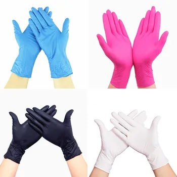 

20PCS Multifuctional Disposable Gloves Transparent Nitrile Gloves Kitchen Baking Gloves Garden Cleaning Waterproof Gloves
