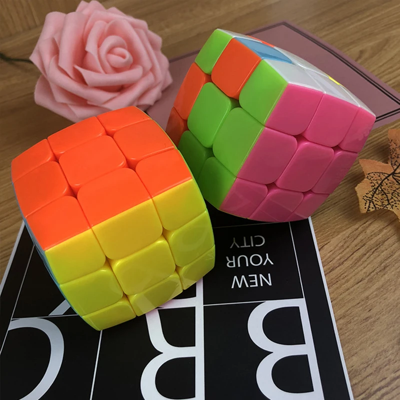 Z cube 3x3x3 Хлебница пилованная кубик без наклеек головоломка на скорость волшебный куб головоломка игрушка для детей взрослых подарки-красочные