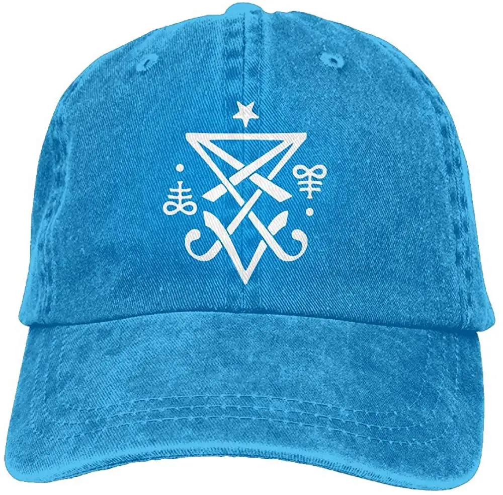 Скрытую sigil of Lucifer Satanic1 унисекс Бейсбол Кепки хлопкового денима Регулируемый