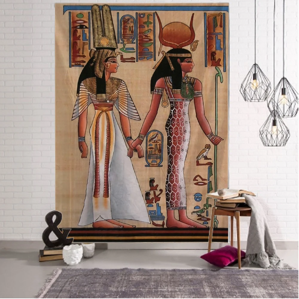 Egyptian Mythology Decorative Tapestry Mandala Bohemian Hippie Wall Tapestry for Living Room Bedroom tapestry decor