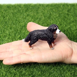 Simulation Dog Animal Figurines - Decorative Gift (Bernese Mountain A)