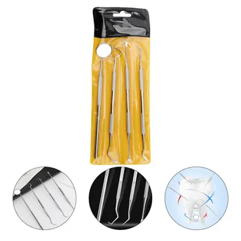 

1 Set Teeth Cleaner Oral Mirror Probe Teeth Care Kit Teeth Cleaner Teeth Cleaning Tools for Beauty Salon Home Shop