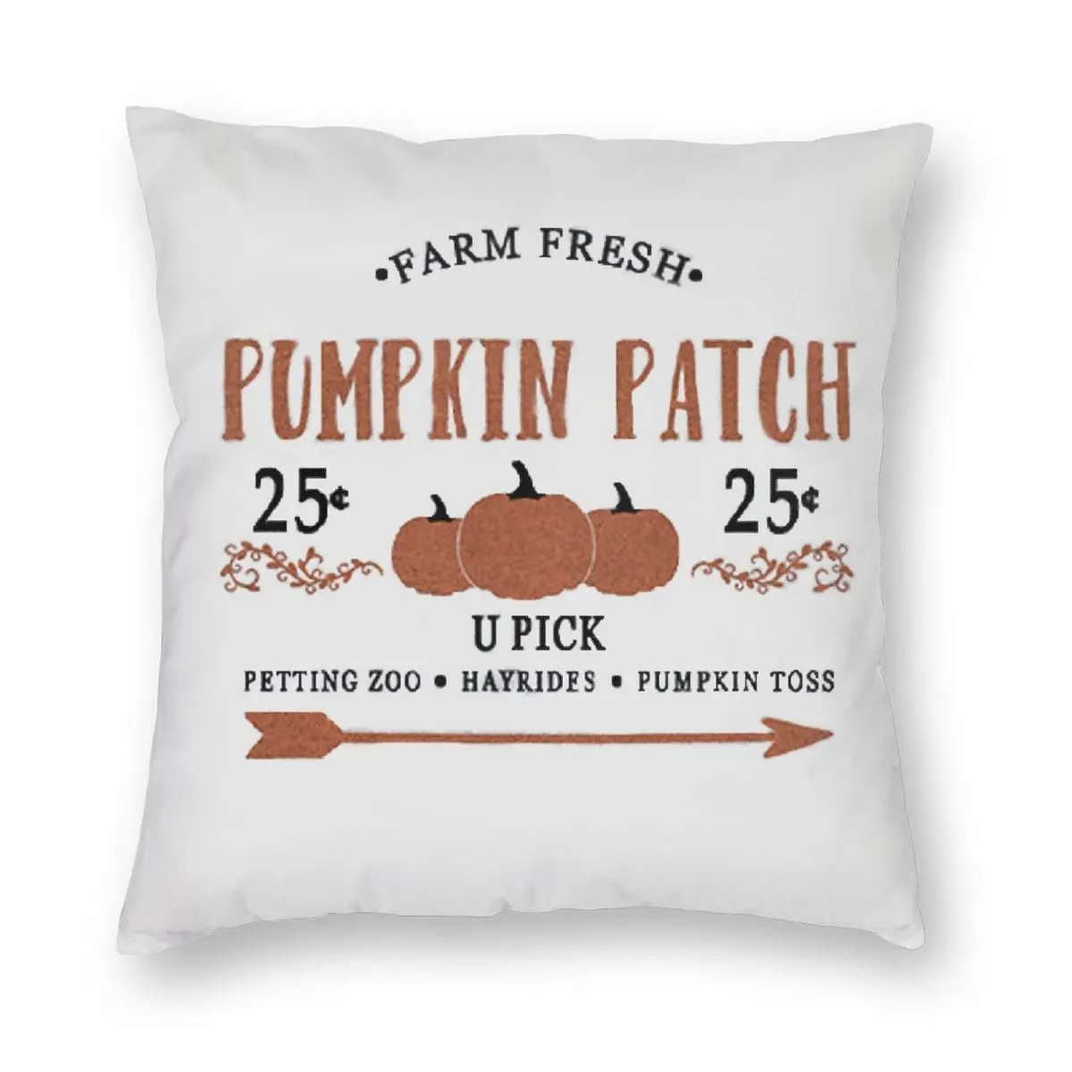

Pumpkin Patch Pillowcase Polyester Linen Velvet Creative Zip Decorative Pillow Case Room Cushion Case