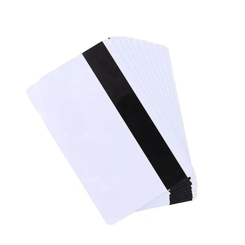 10PCS High Resistance Blank PVC Magnetic Stripe Card 2750 OE Hi-Co 3 Track Magnetic Card For Access Control System