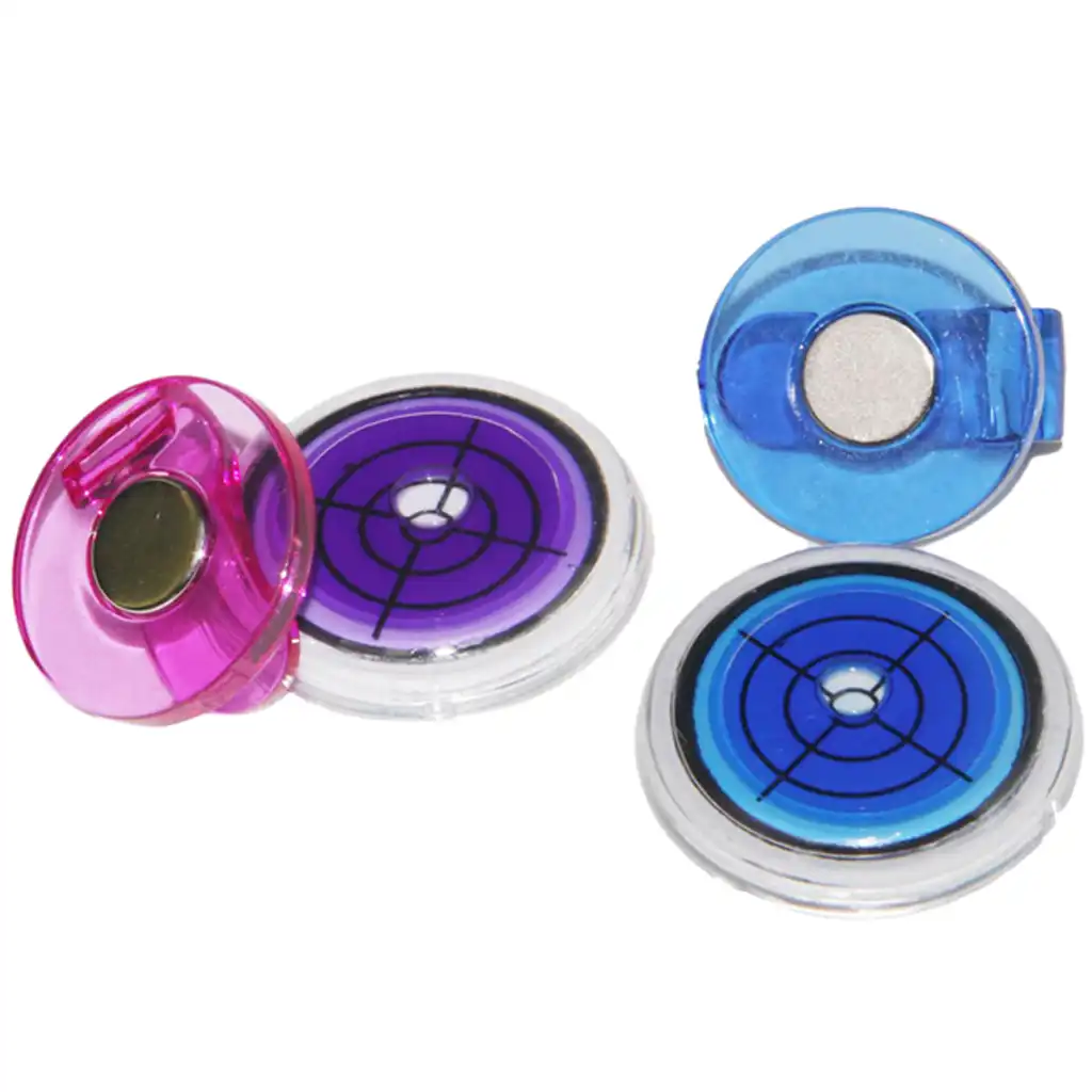 golf visor with magnetic ball marker