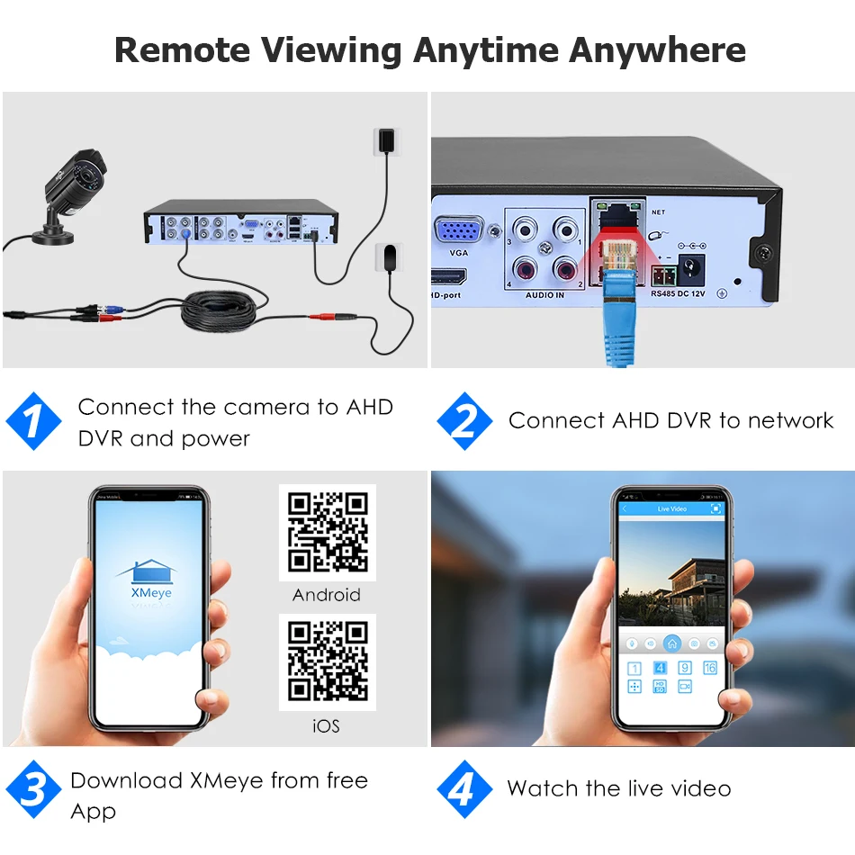 Hiseeu 720 P 960 P AHD Камера металлический корпус Открытый Водонепроницаемый Пуля CCTV Камера Камеры Скрытого видеонаблюдения для видеонаблюдения DVR системы безопасности
