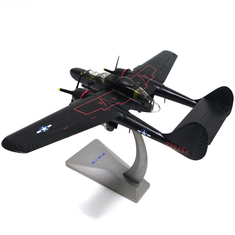 1/72 масштаб сплава бомбер P-61 Черная Вдова нам самолет воздушного флота P61 модель игрушка "самолет" Для детей подарок для коллекции