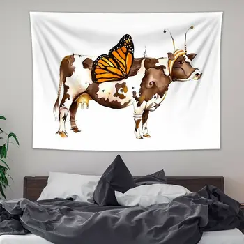 

Funny Cow Tapestry Wall Hanging Tapestries Living Room Home Dorm Decor
