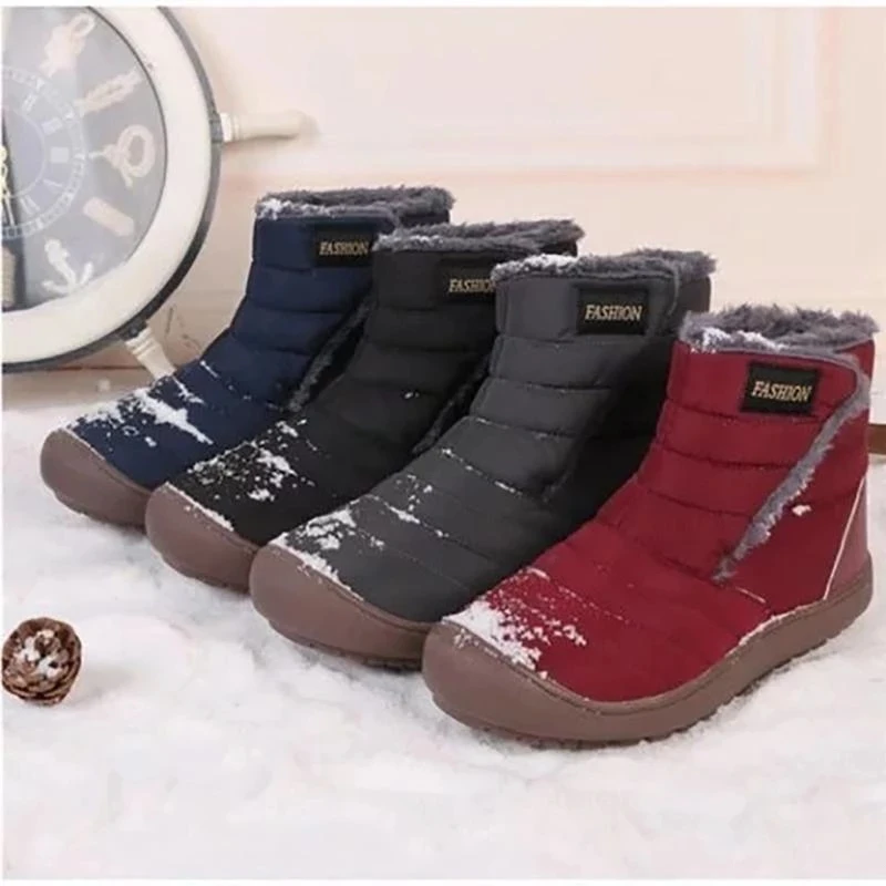 

DAHOOD Snow Boots Dropshipping 2019 Winter Women And Men Outdoor Waterproof Warm Boots Non Slip Plus Size Plush Men Shoes