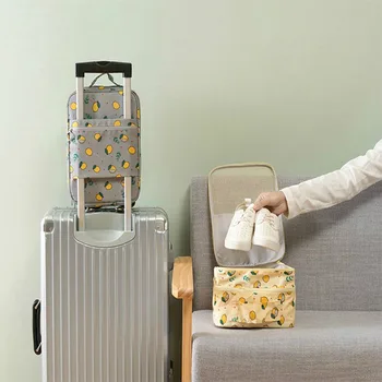 

Travel Portable Shoes Storage Bag Roomy Clothes Underwear Container Waterproof Wear-resisting Organizer Attached To The Luggage