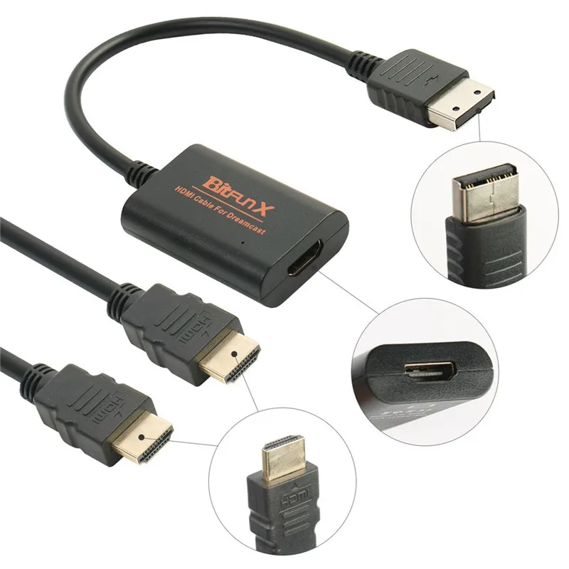 HDMI адаптер главный контроллер HDMI/HD-Link кабель для Sega Dreamcast игровой автомат