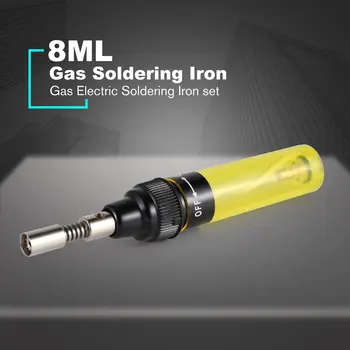 

Gas Soldering Iron Tool Set 8ML Portable Butane Gas Electric Soldering Iron Universal Soldering Iron Set Welding Equipment