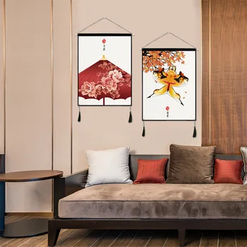 

Folk custom tapestry paintings custom pattern curtains restaurant tapestry murals electric meter sofa background painting