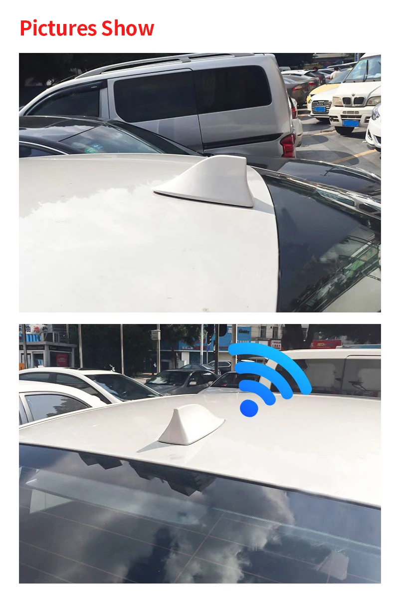 Car Shark Fin Antenna Signal Aerials for Ford VW BMW Hyundai Benz Auto Radio Aerial Imitation Carbon Fiber Antennas