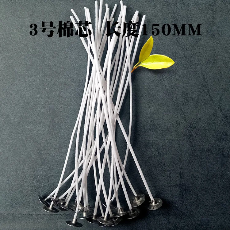 Diy Science соевая Свеча для восковой хлопок из чистого хлопка фитиль 50 шт. Бездымная свеча фитили